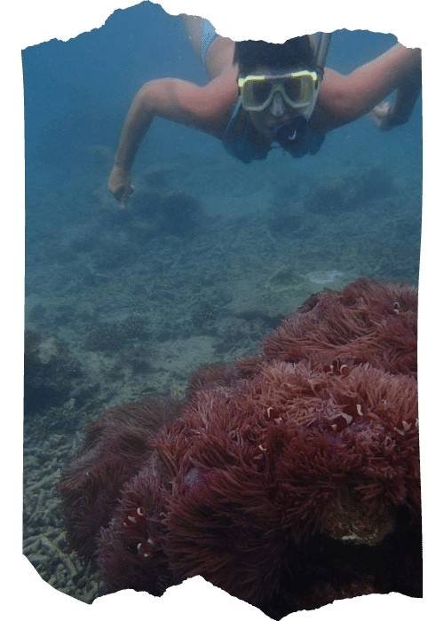 Top 3 Things You Should Know About Me 1 solo female traveller snorkeling in the Parinthian islands