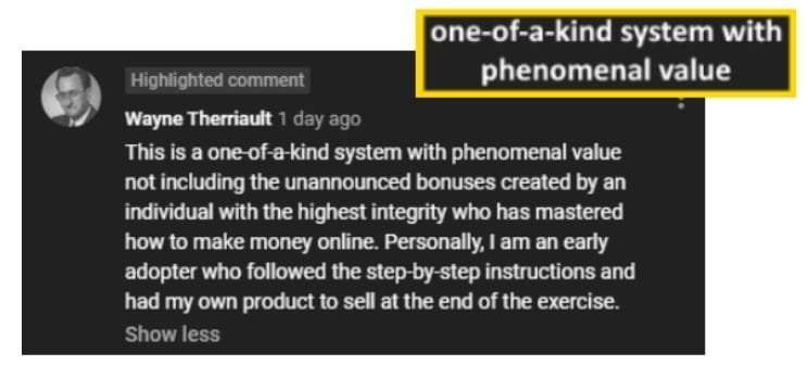 Massive Affiliate Blueprint Review– Can Transform You into a Highly Paid Affiliate 6 Testimonial for Massive Affiliate Blueprint