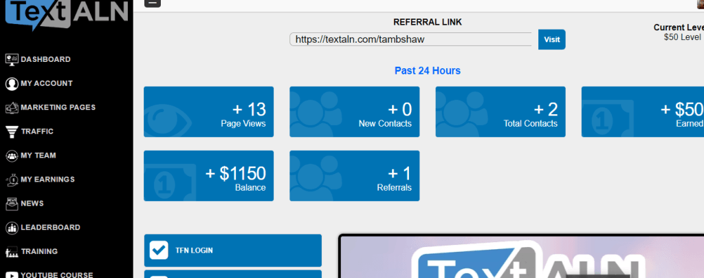Text ALN Review: 3 Ways You Earn BIG with SMS Marketing 8 text aln review dashboard